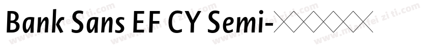 Bank Sans EF CY Semi字体转换